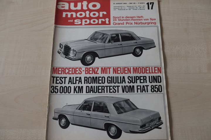 Deckblatt Auto Motor und Sport (17/1965)